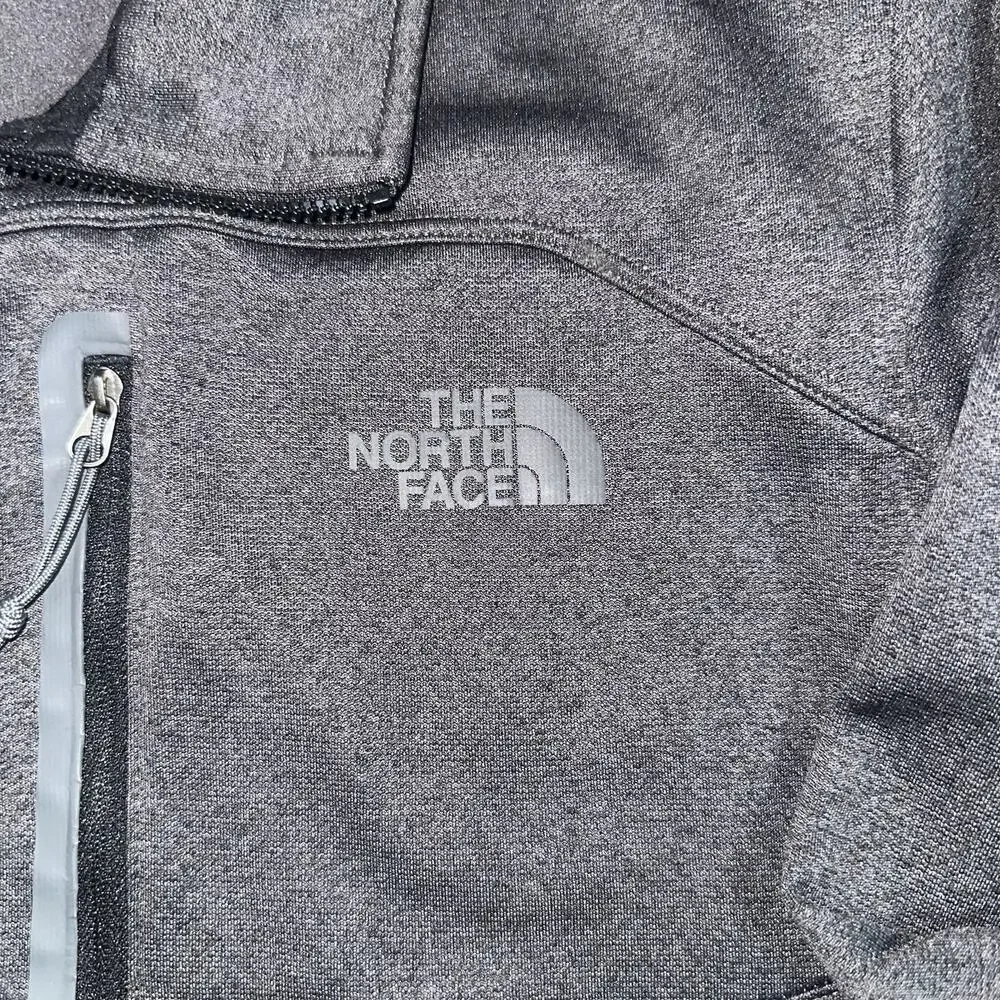 The North Face Apex Bionic Jacket Mens Medium Gray Fleece Lined Softshell M